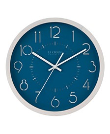 La Crosse Clock 13" Weekender Quartz Analog Wall Clock