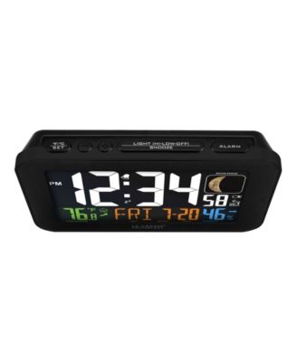 Color LED Alarm Clock with USB Charging Port