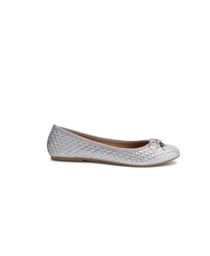 Wanted Women's Bellissa Woven Ballet Flat Shoes Blue Size 8.5M