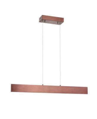 Draper 32" Dimmable Adjustable Integrated LED Metal Linear Pendant