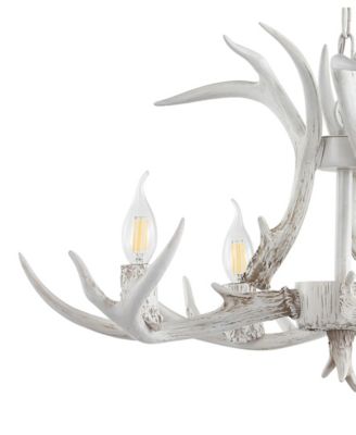 Eldora 26" Adjustable Resin Antler 4-Light LED Chandelier