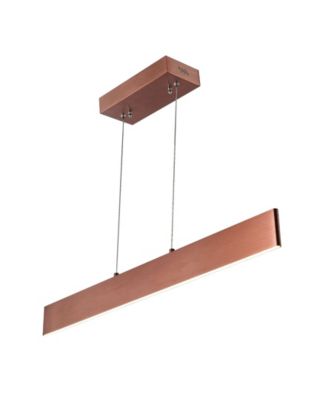 Draper 32" Dimmable Adjustable Integrated LED Metal Linear Pendant