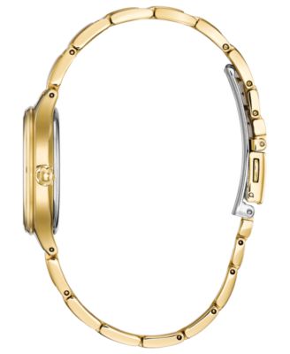 Eco-Drive Women's Corso Diamond-Accent Gold-Tone Stainless Steel Bracelet Watch 29mm