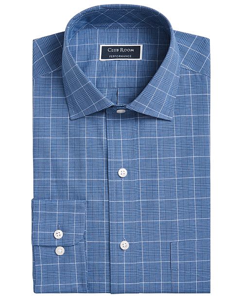 Club Room Men's Classic/Regular Fit Printed Dress Shirt, Created for