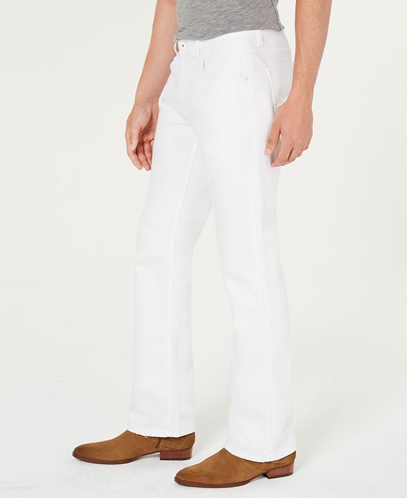 INC International Concepts INC Men's White Bootcut Jeans, Created for