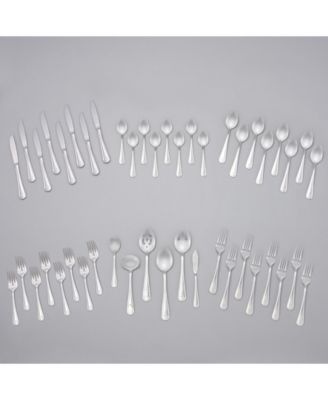 Riverridge Marina 46 Piece Monogrammed Flatware Set - Q, Service for 8