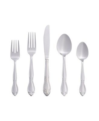 Riverridge Rose 46 Piece Flatware Set, Service for 8