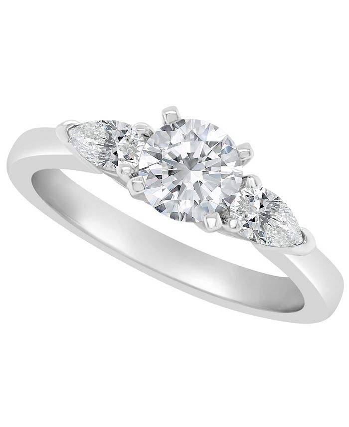 Macy's Certified Round Diamond Engagement Ring (1 1/10 ct. t.w.) in