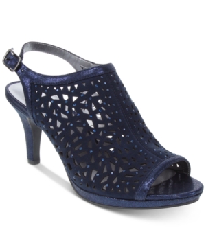 Size 7 Medium Karen Scott Blair Lacey Slingback Shooties, Blue