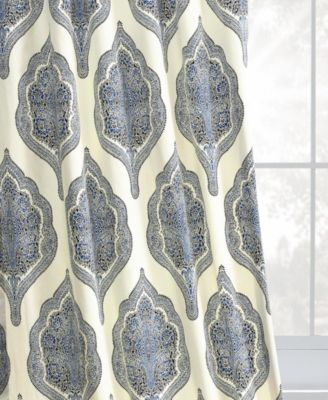 Emblem Printed Cotton Room Darkening Curtain