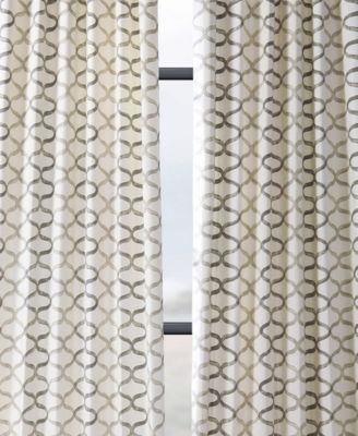 Illusions Geometric Printed Cotton Room Darkening Curtain