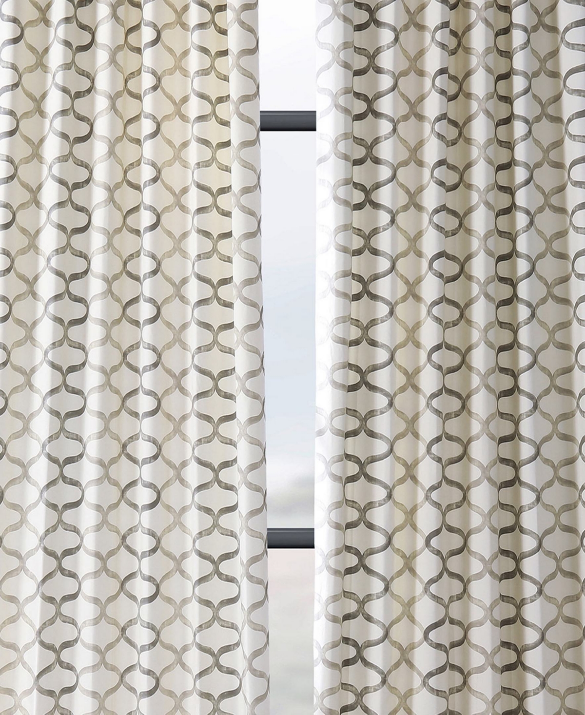 Half Price Drapes Illusions Geometric Printed Cotton Room Darkening Curtain