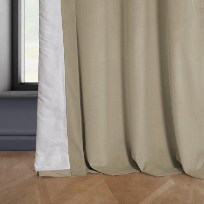 Heritage Plush Velvet Room Darkening Curtain