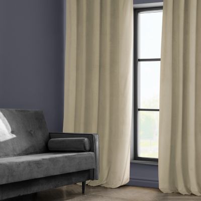 Heritage Plush Velvet Room Darkening Curtain