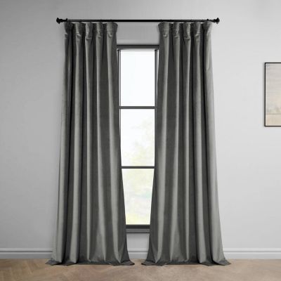 Heritage Plush Velvet Room Darkening Curtain