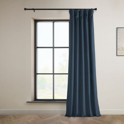 Heritage Plush Velvet Room Darkening Curtain