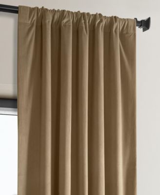 Heritage Plush Velvet Room Darkening Curtain