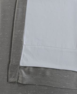 Extra Wide Vintage Textured Faux Dupioni Silk Blackout Curtain