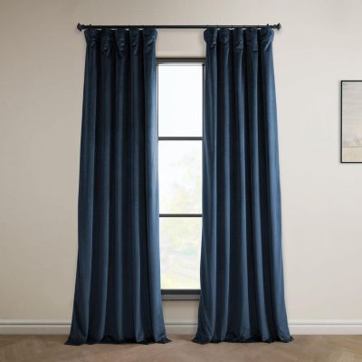Heritage Plush Velvet Room Darkening Curtain