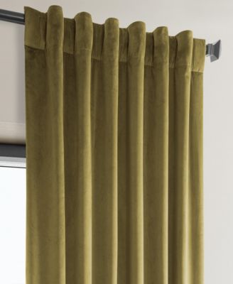 Heritage Plush Velvet Room Darkening Curtain