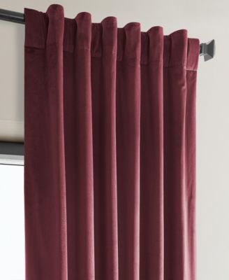 Heritage Plush Velvet Room Darkening Curtain