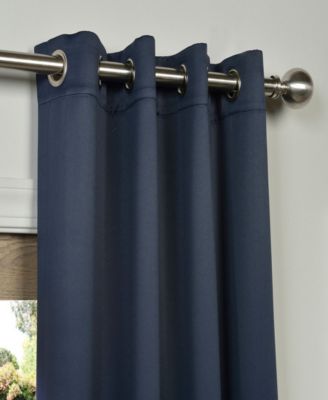 Exclusive Fabrics & Furnishings Grommet Blackout 50" X 84" Curtain ...