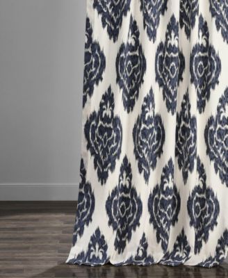 Damask Printed Cotton Room Darkening Curtain
