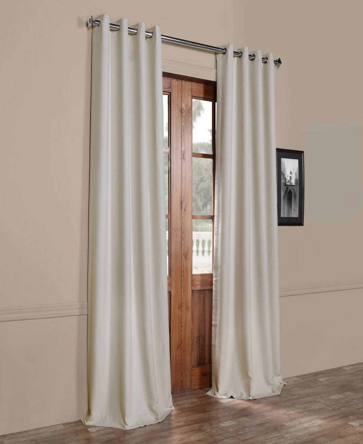 Half Price Drapes Grommet Textured Bellino Room Darkening Curtain