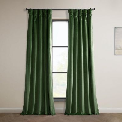 Heritage Plush Velvet Room Darkening Curtain