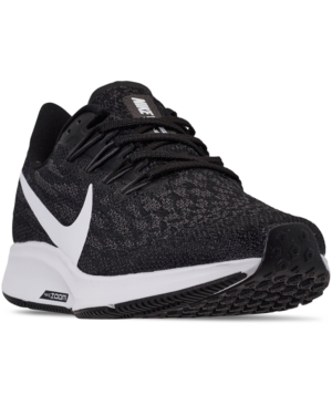 Nike Women's Air Zoom Pegasus 36 Running Sneakers In Black/white-thunder Grey