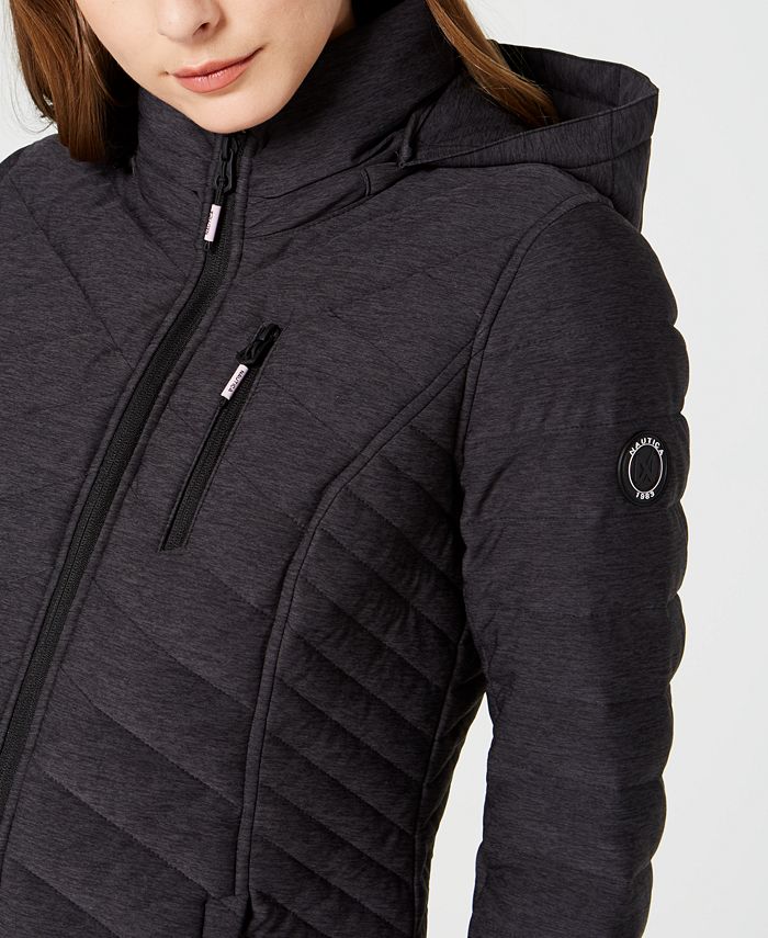 Nautica hooded packable sales puffer coat