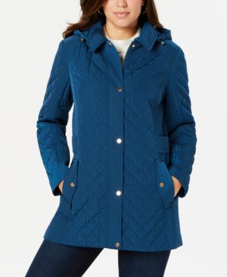 womens hooded quilted jacket