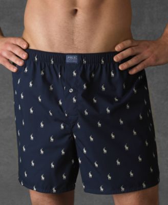 Men's Allover Pony Woven Boxers  