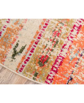 Bayshore Home CLOSEOUT! Arcata Arc5 Multi 3' 3" x 3' 3" Round Area Rug