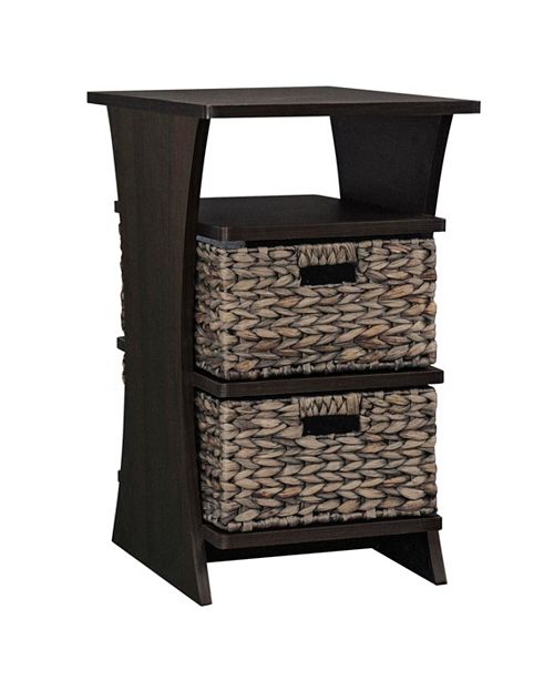 Gallerie Decor All In One Side Table With Storage Basket Reviews