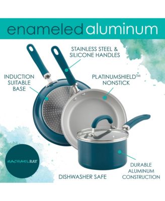 Create Delicious Aluminum Nonstick Skillet 9.5" and 11.75" Twin Pack