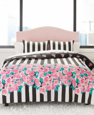 Betsey Johnson Romantic Roses Comforter Set, Full/Queen - Macy's