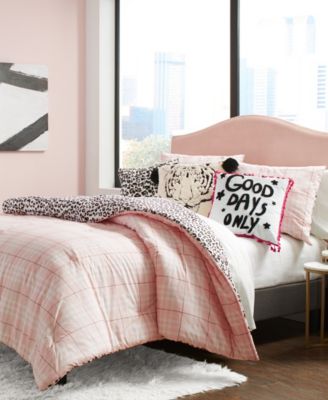 Betsey Johnson Betseys Plaid Comforter Set, Full/Queen - Macy's