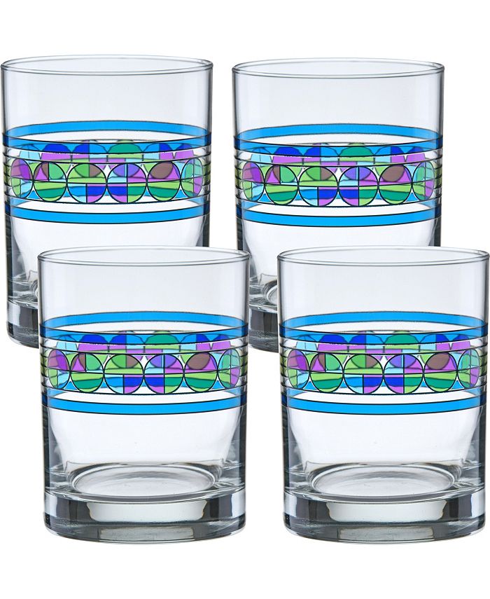 Culver Frank Lloyd Wright Saguaro Flower Double Old Fashioned Glass