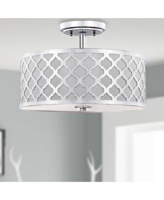 Kora Quatrefoil 3 Light 15"D Gold Flush Mount  