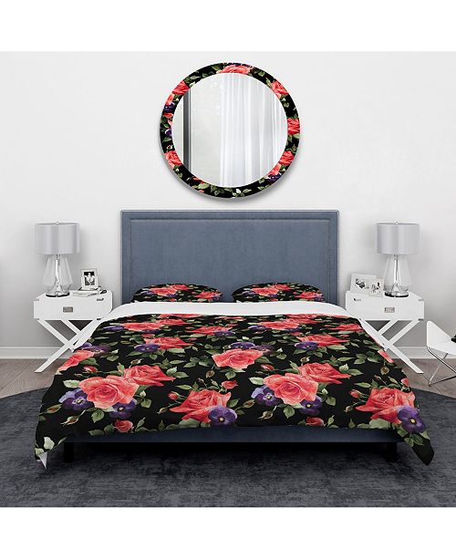 Design Art Designart Pansy Flowers Rose Patterns Modern And