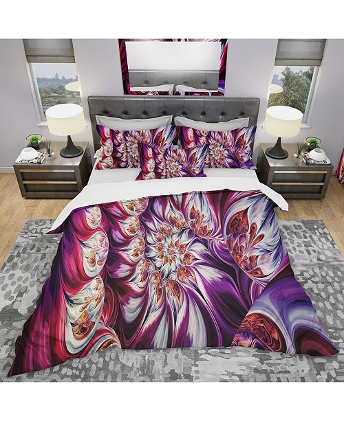 Design Art Designart Lavender Floral Pyramid Modern And