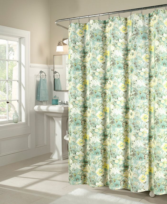 M.Style Shadow Garden Shower Curtain - Macy's