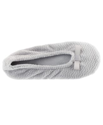 Women's Chevron Micro Terry Ballerina Slipper