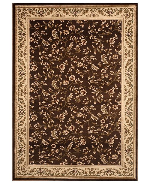 Kenneth Mink Closeout Km Home Area Rug Princeton Floral Brown 5