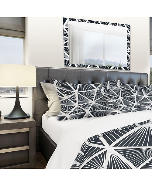 Design Art Designart Black And White Geometric Decorative Pattern