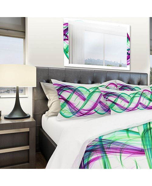 Design Art Designart Green And Purple Tango Modern And