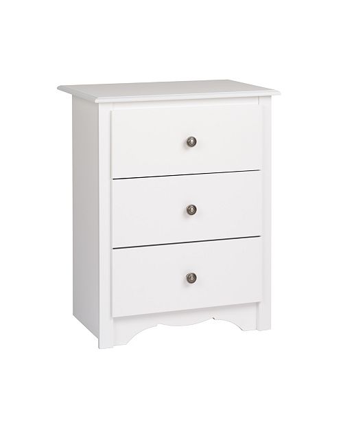 Prepac Monterey 3 Drawer Tall Nightstand Reviews Furniture
