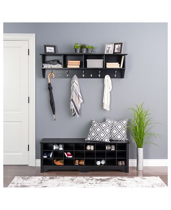 Prepac 24 Pair Shoe Storage Cubby Bench & Reviews ...