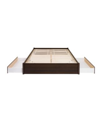 Prepac King Select 4-Post Platform Bed With 2 Drawers - Macy's